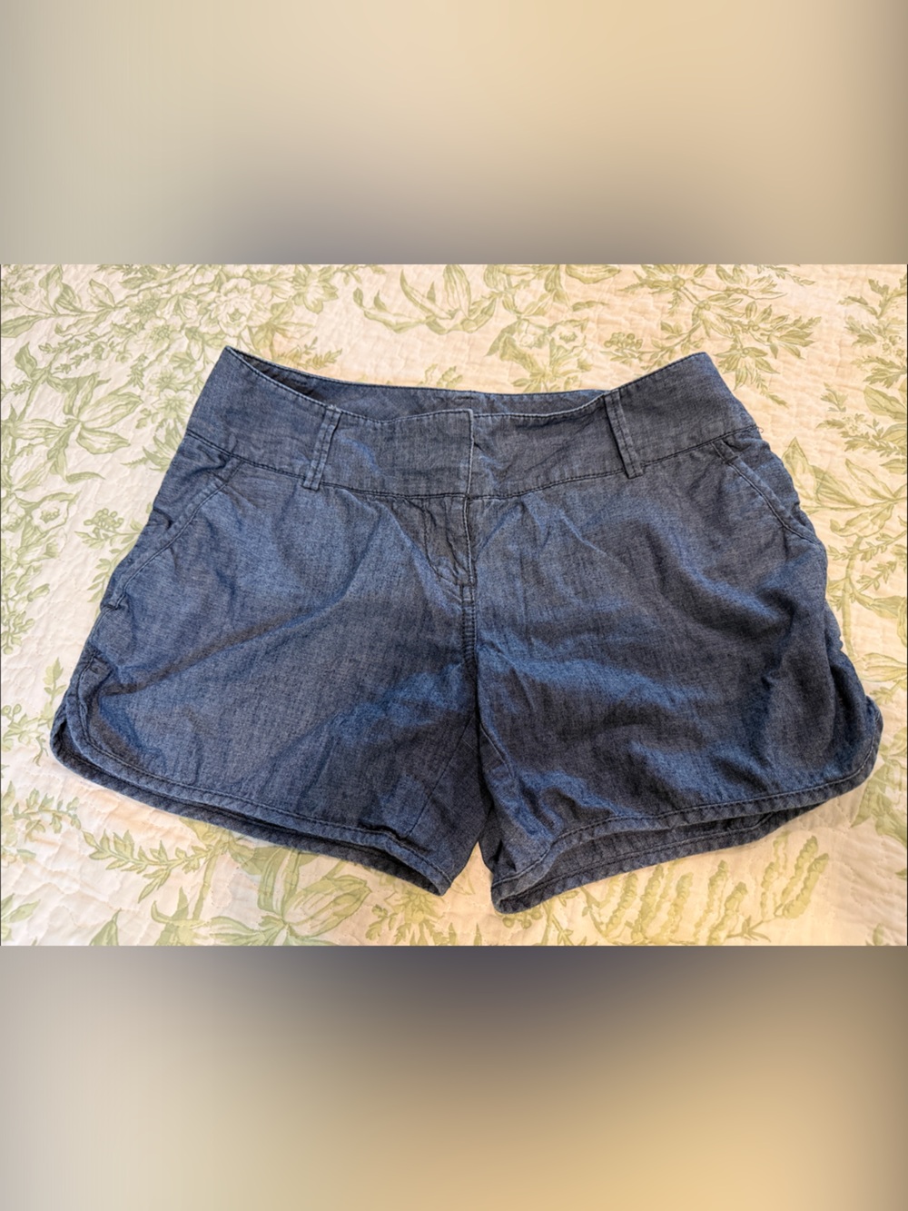 The Limited Women's Dark Blue Denim-Style Shorts
